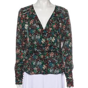 Veronica Beard Floral Blouse